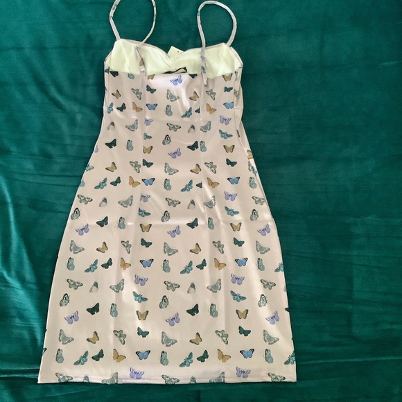 Butterfly Sateen Mini Dress - Picture 5 of 6